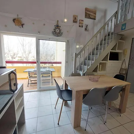Apartmán 2 Pieces Meuble Avec Mezzanine Et Terrasse, Acces Direct A La Plage, Parking Inclus - Fr-1-326-798